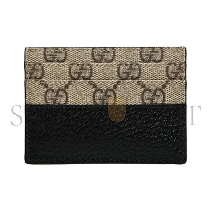 GUCCI CANVAS WITH LEATHER BINDING CARD HOLDER 701425 (10*7cm)